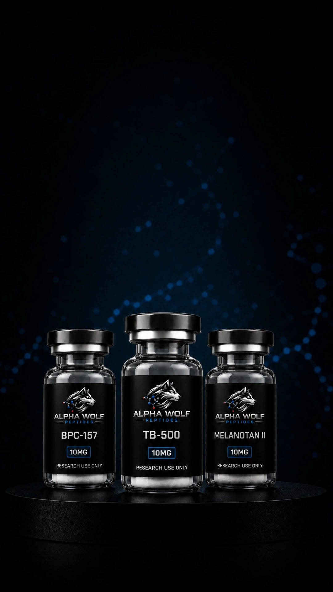 Alpha Wolf Peptides vials